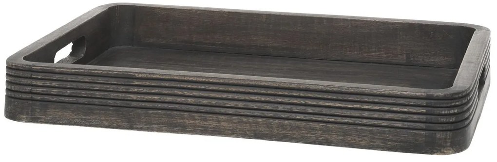 Granitový antik drevený servírovací podnos s uchami Tours Tray - 30*40 cm
