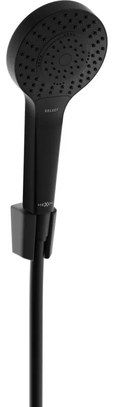 Mexen príslušenstvo - ručný sprchový set Oval R-05, 3-funkcie, čierna, 785055052-70