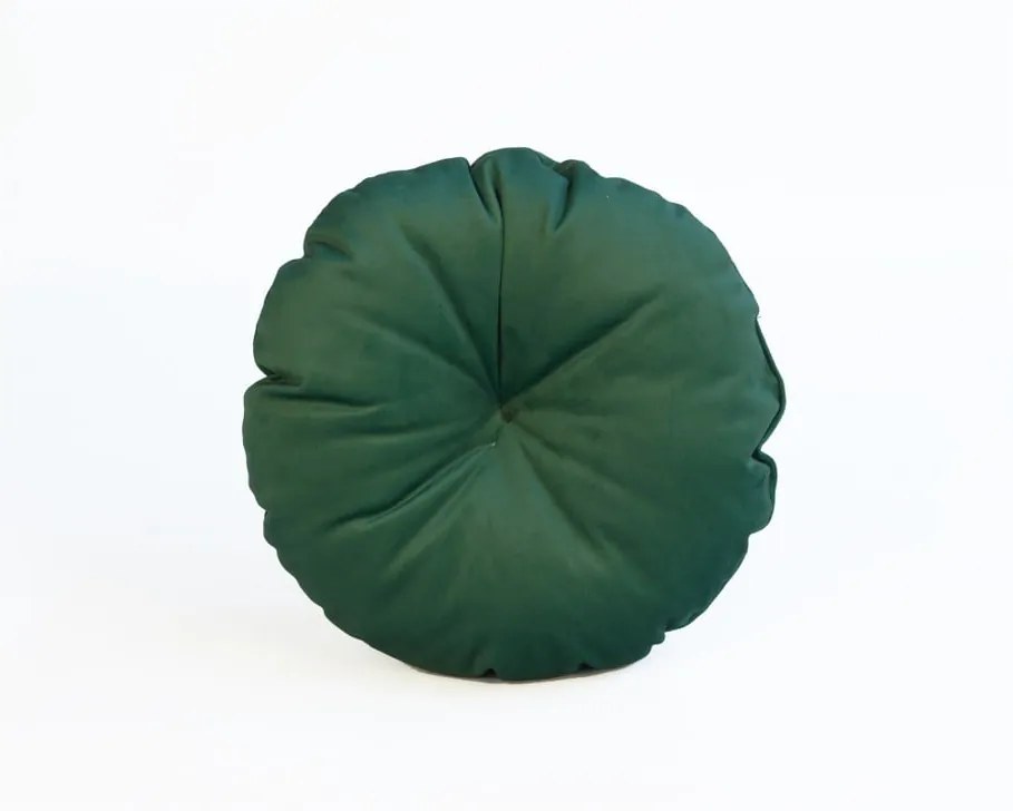 Zelený vankúš z mikrovlákna Surdic Redondo, ø 45 cm