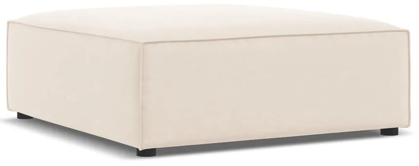 Béžová zamatová podnožka Jodie – Micadoni Home