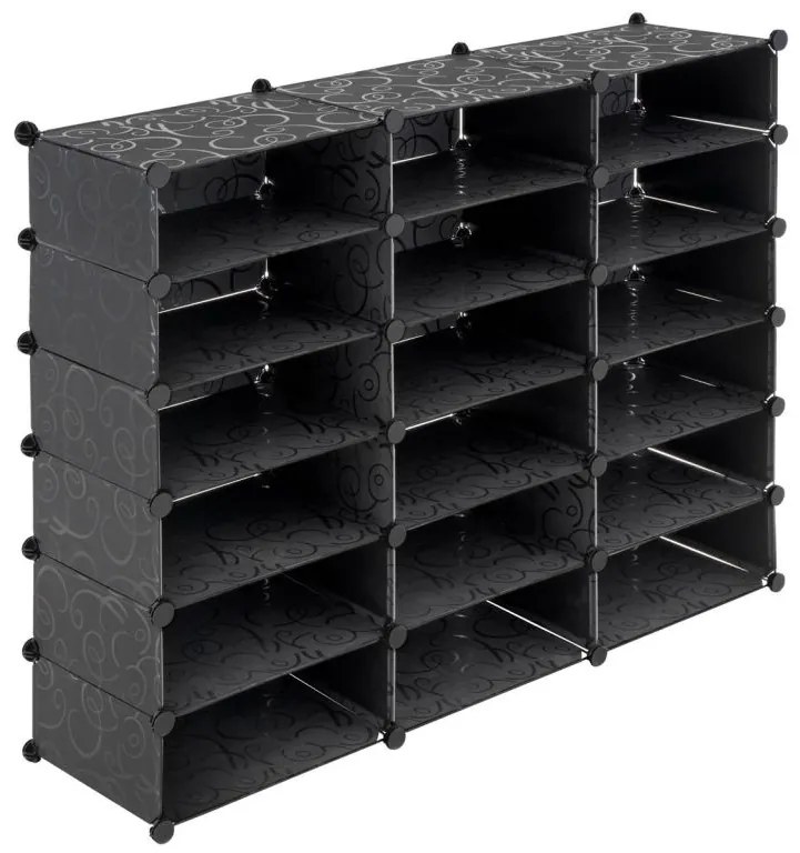 Divero 70653 Čierny botník - zásuvný systém