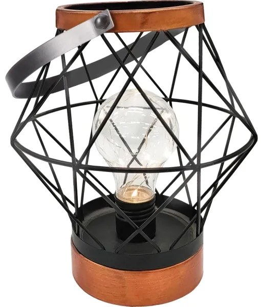 Solight WO3105 - LED Dekoračná stolná lampa LED/3xAA čierna/meď