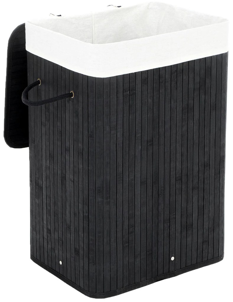 Kôš na bielizeň Donna Black 60x40x30 cm