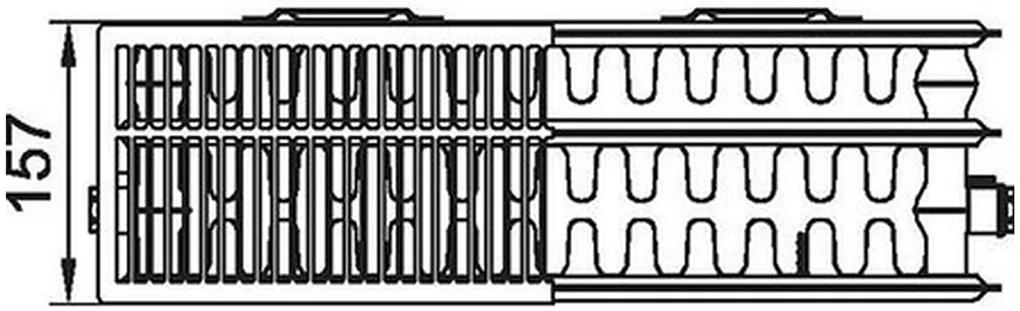 Kermi Therm X2 LINE-K kompaktný doskový radiátor 33 405 x 1805 PLK330401801N1K