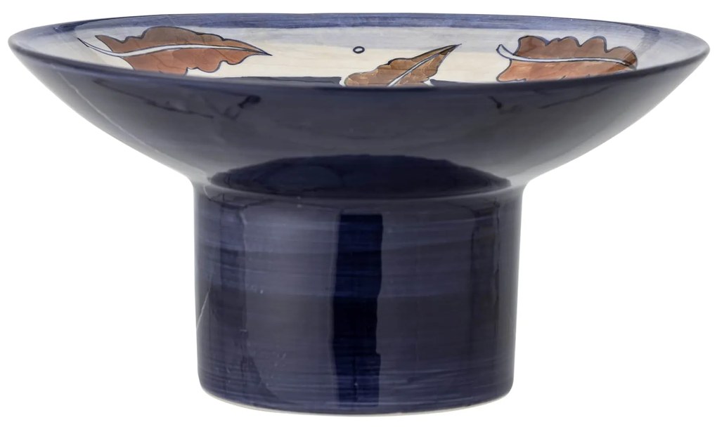 Bloomingville Keramická misa na nôžke Myrna Dark Blue