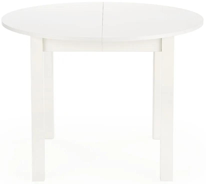 Rozkladací okrúhly stôl 102 Neryt - Biely