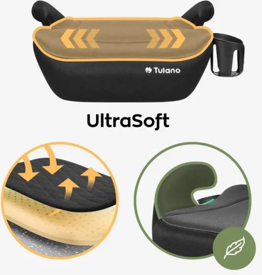 Detský podsedák do auta Cabby 20 sivý