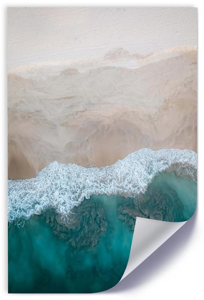 Gario Plagát Vlny na brehu mora Farba rámu: Bez rámu, Rozmery: 20 x 30 cm