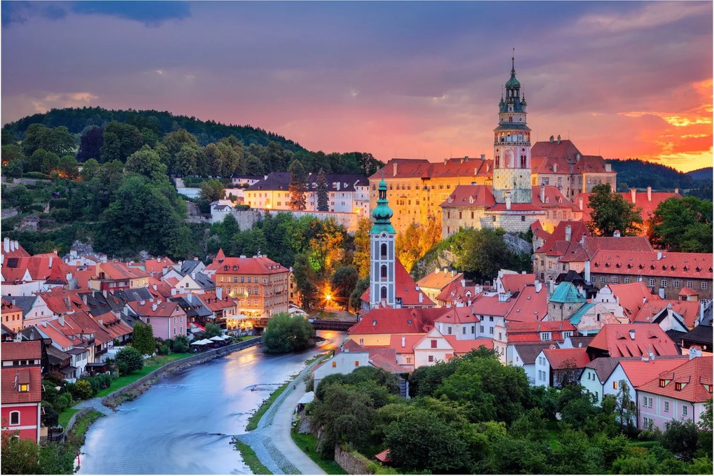 Obraz - Český Krumlov (90x60 cm)