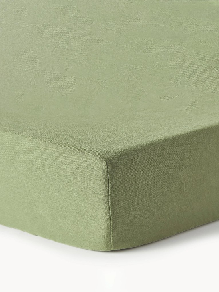 Elastická plachta na topper matrac z vypratého ľanu Airy