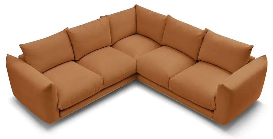 Oranžová rohová pohovka Ernest – Bobochic Paris