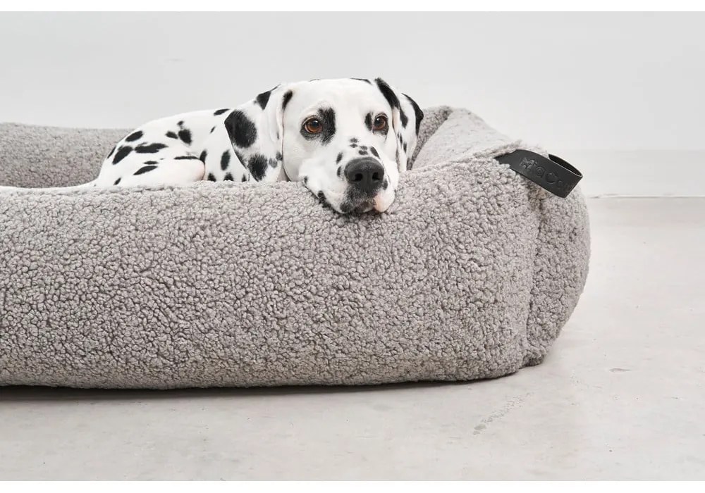 Sivý pelech pre psa z materiálu buklé 71x91 cm Senso Pebble M – MiaCara