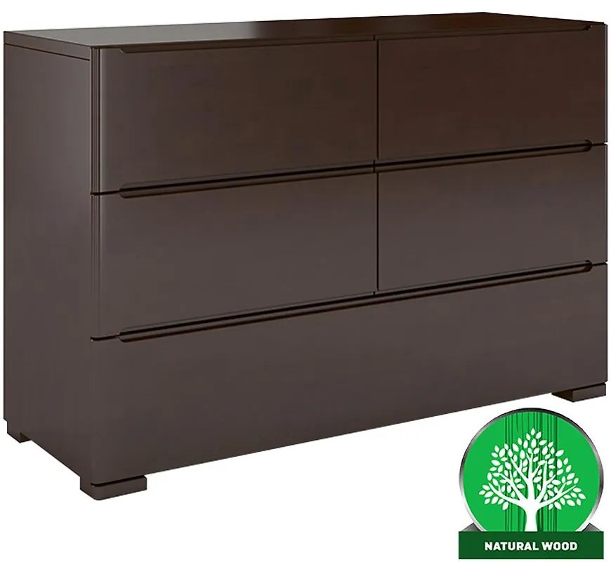 Komoda drevená buk 5s Skandica Sparta Palisander