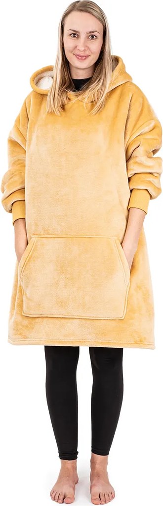 4Home Baránková mikina mikroplyš Beige, uni M - dámske