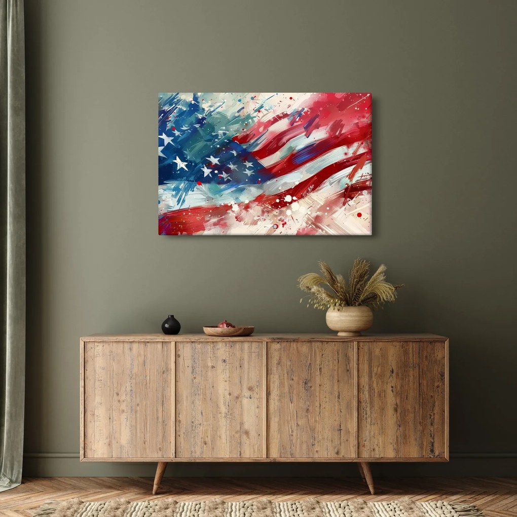 Obraz - Vlajka USA (90x60 cm)