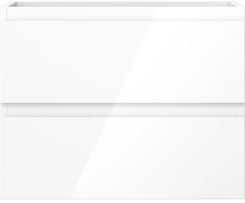 Mexen Orio, kúpeľňová skrinka 60 cm, 2 zásuvky, biela lesklá, 91A10-06047-2-BFF00