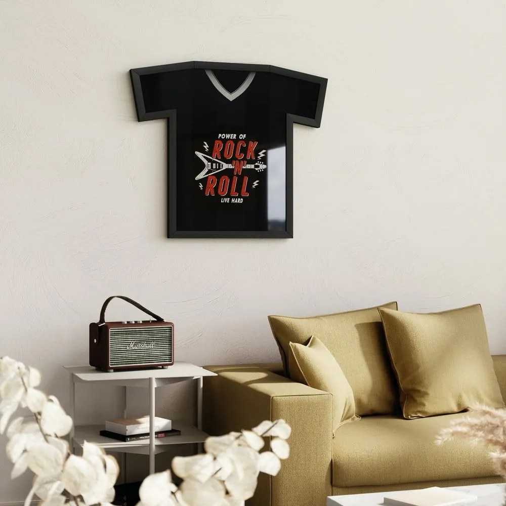 Čierny plastový rámček na stenu 62x72 cm T-Frame – Umbra