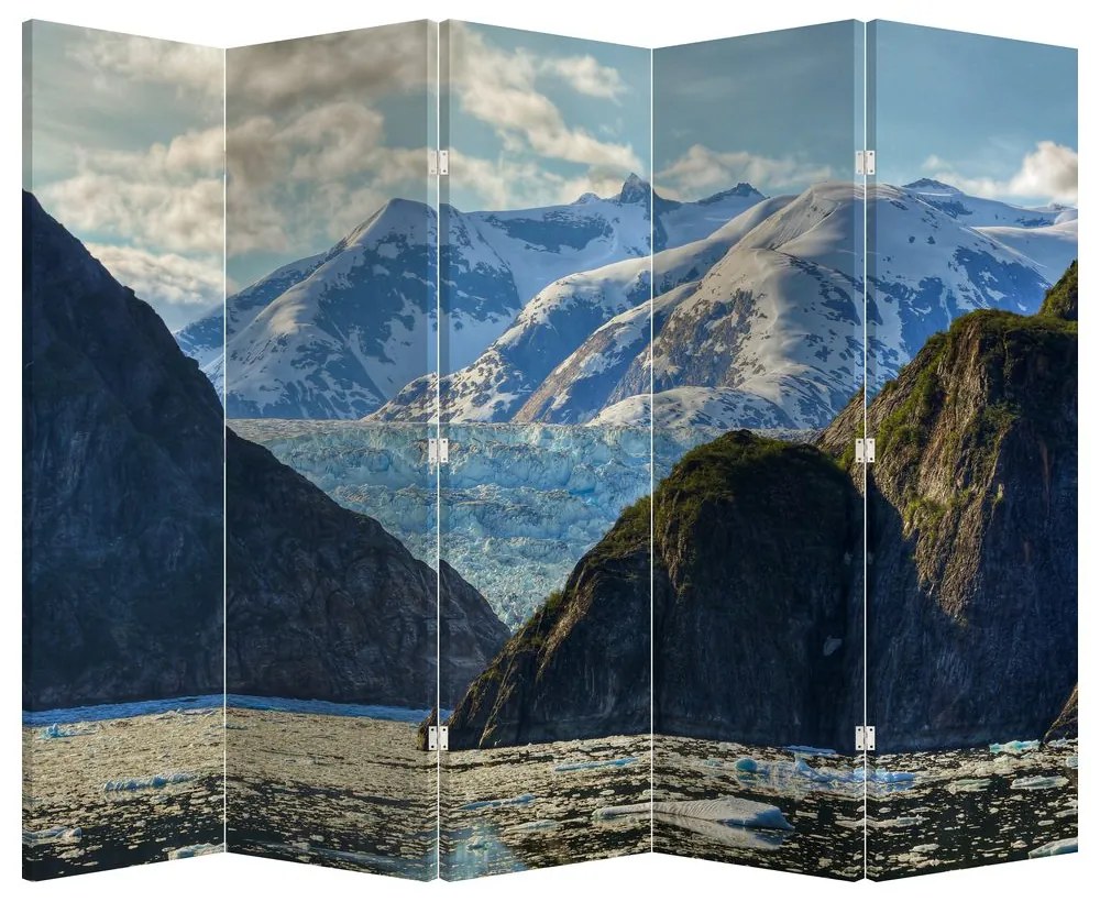 Paraván - Krajina s horami (210x170 cm)