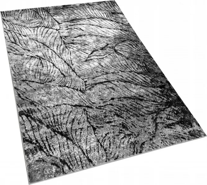 DC Koberec Lapiso SOFT 400 sivá čierna Rozmer: 200×400 cm