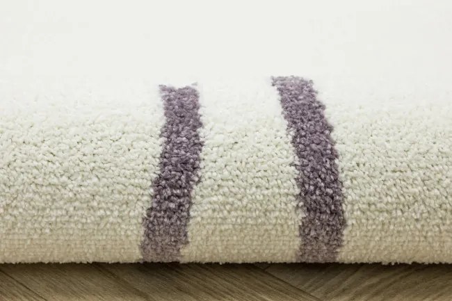 Koberec Lima M181B krémový / fialový