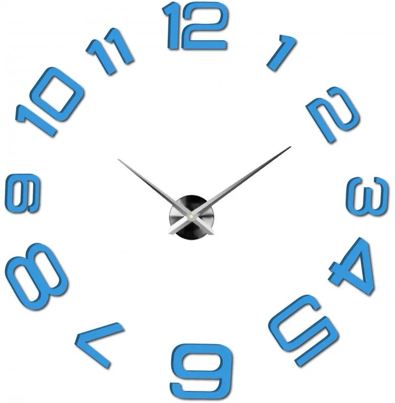 Moderné nalepovacie nástenné hodiny | 3D hodiny 12S053-Wanduhr HEU-
