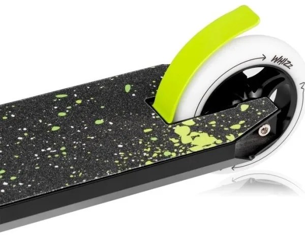 Lionelo - Detská kolobežka WHIZZ čierna/biela/žltá