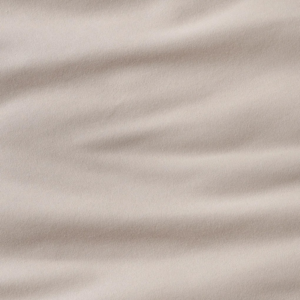 Goldea flanelové posteľné obliečky duo - mašličky s prúžkami s latte 140 x 220 a 70 x 90 cm
