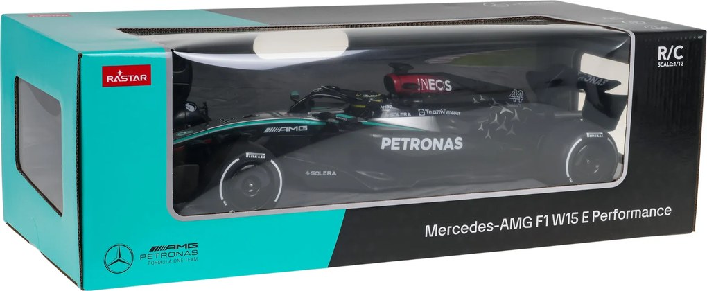 R/C auto 1:12 Mercedes-AMG F1 W15 E Performance Čierna RASTAR