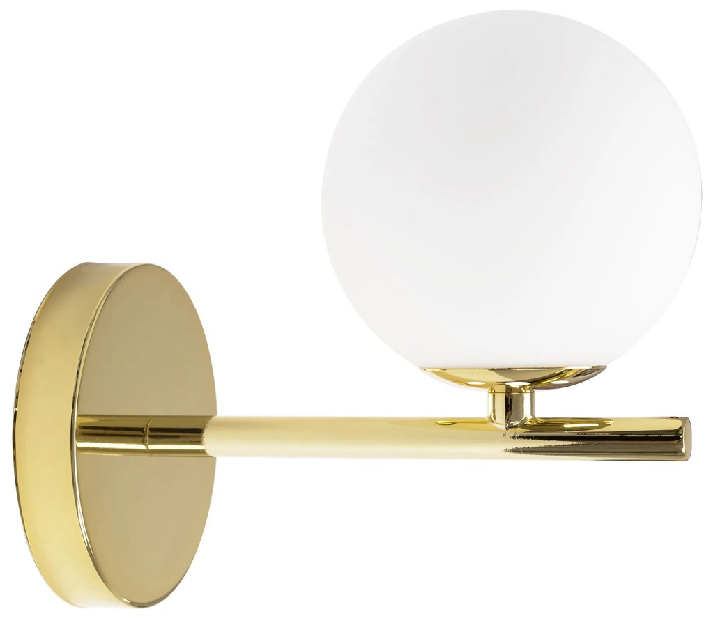 Toolight - nástenné sklenené svietidlo Classic APP684-1W, zlatá, OSW-05639