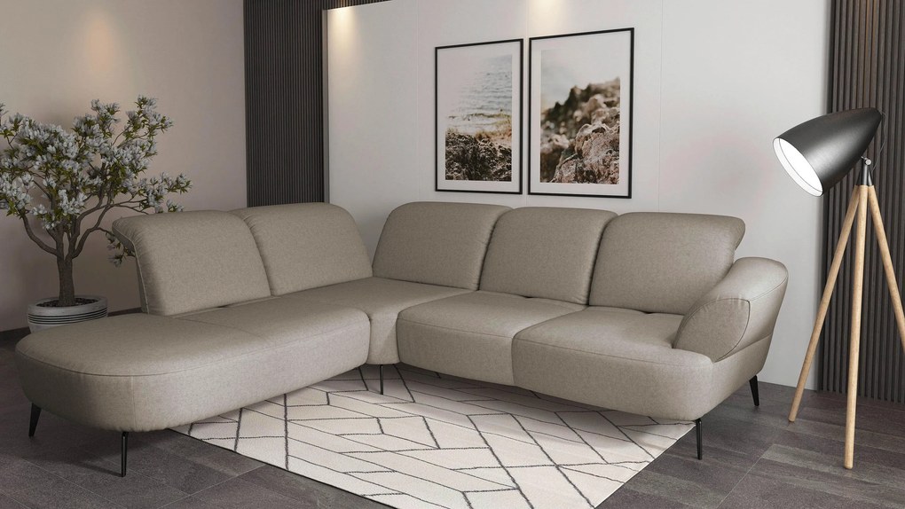 XXXLutz ROHOVÁ SEDAČKA, textil, taupe Sit & More - Sedačky - 000144013298