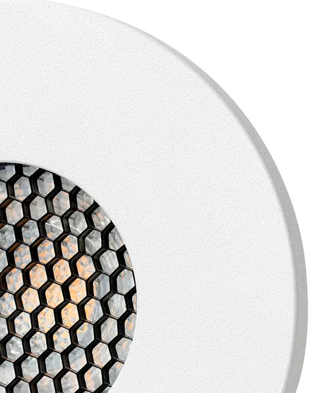 Sada 6 moderných kúpeľňových zapustených bodových svetiel biela IP54 - Shed Honey