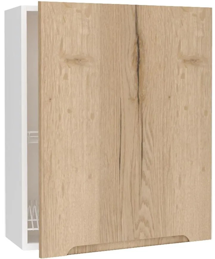 Skrinka do kuchyne Zoya W60su Alu Dub Halifax/Biely