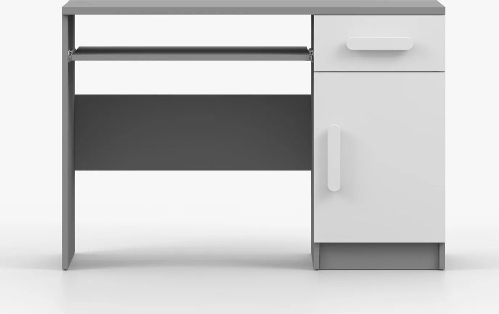 Písací stôl SMYK - šedý/biely (viac variant)
