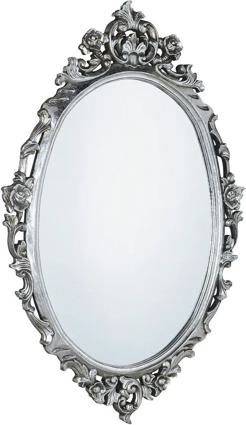 SAPHO - DESNA zrkadlo v ráme, 80x100cm, strieborná Antique (IN344)