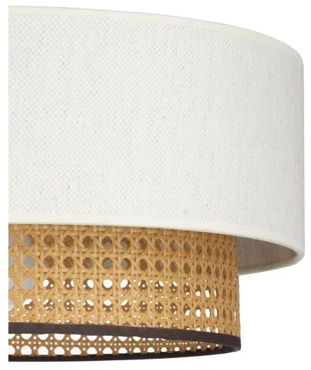 Luster na lanku NATIA 1xE27/60W/230V biela/hnedá