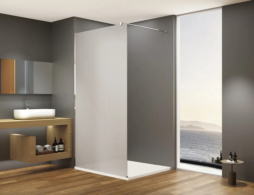 Bruckner Bruckner, SPITZA sprchová zástena WALK-IN, 1200mm, matné sklo, 750.122.1