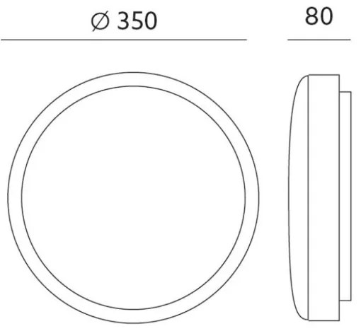 LED Stropné svietidlo ZOE LED/24W/230V IP44 čierna