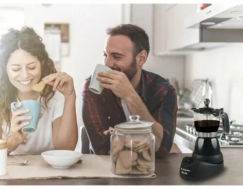 Beper BC040N elektrický Moka kávovar na 3 šálky