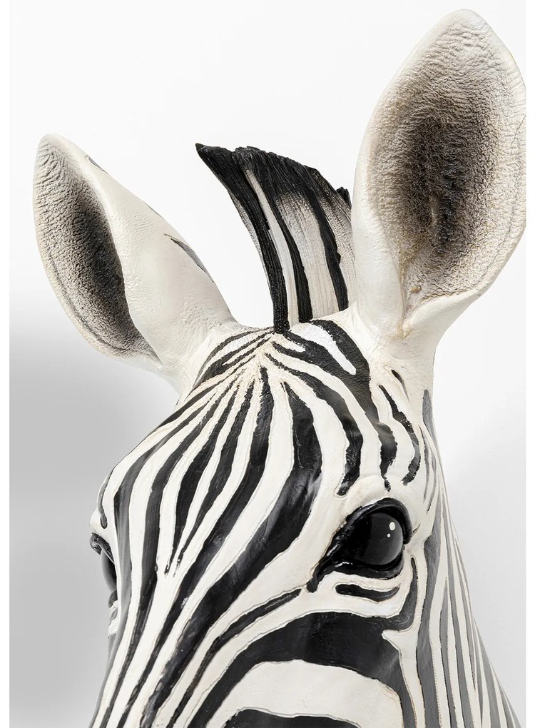 Zebra nástenná dekorácia bielo-čierna 33x78 cm