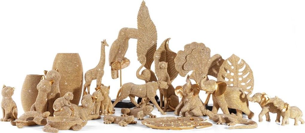 DEKORAČNÁ SOŠKA ELDO 25X12X6 CM ZLATÁ