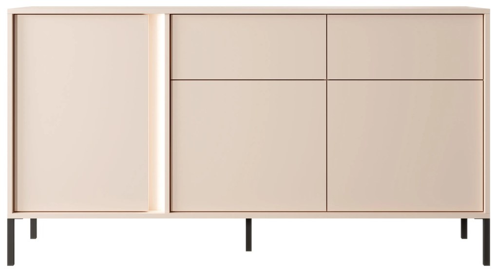Komoda Danton 3D2S (béžová). Akcia -20%. Vlastná spoľahlivá doprava až k Vám domov. 1071342