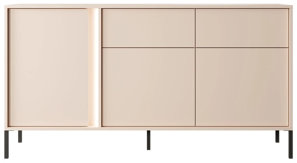 Komoda Danton 3D2S (béžová). Akcia -20%. Vlastná spoľahlivá doprava až k Vám domov. 1071342