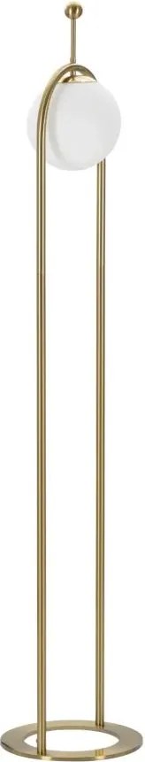 Stojacia lampa Glamy 168 cm biela/zlatá