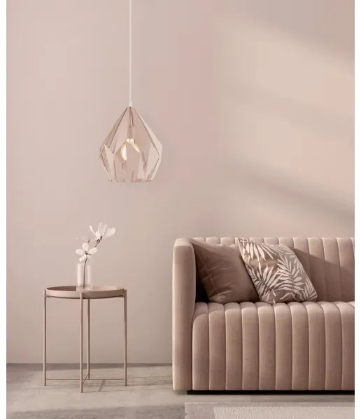 EGLO 49024 - Luster na lanku CARLTON-P 1xE27/60W/230V