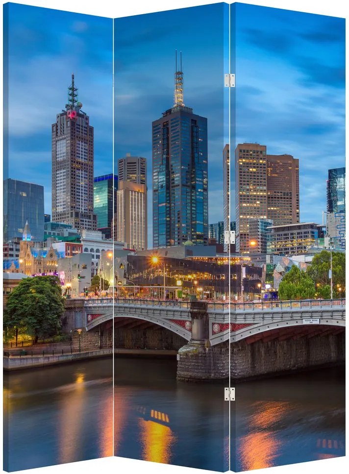 Paraván - Mesto Melbourne (126x170 cm)