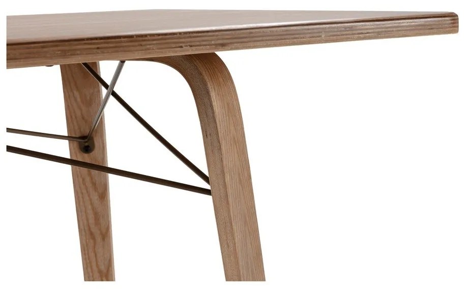 Jedálenský stôl s doskou v dubovom dekore 90x180 cm Lujan – MOME