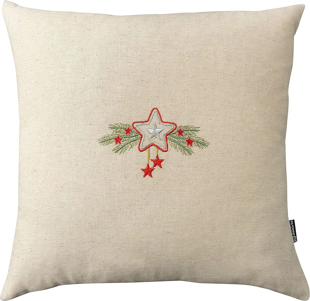 Obliečka na vankúš Star &amp; Holly 43x43 cm