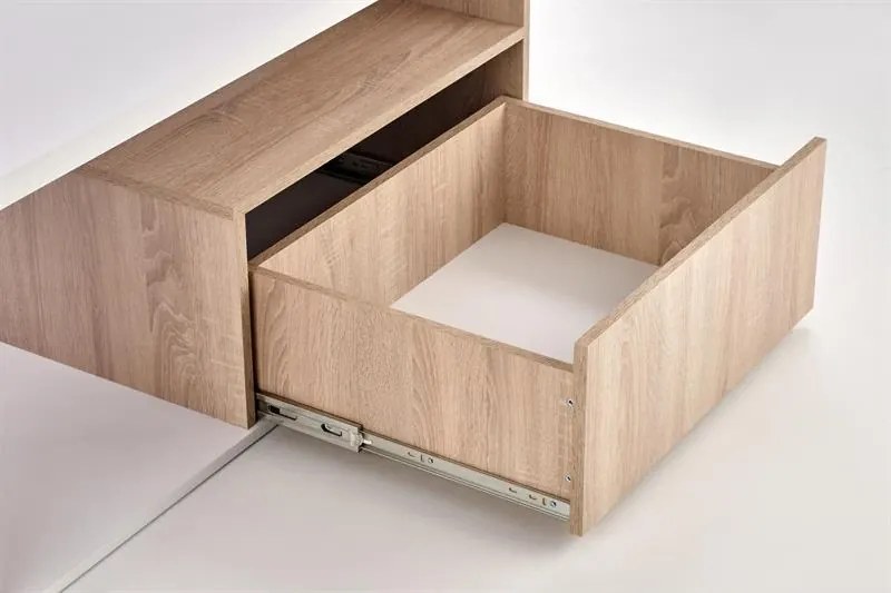 Konferenčný stolík Tera, Biala/ Sonoma