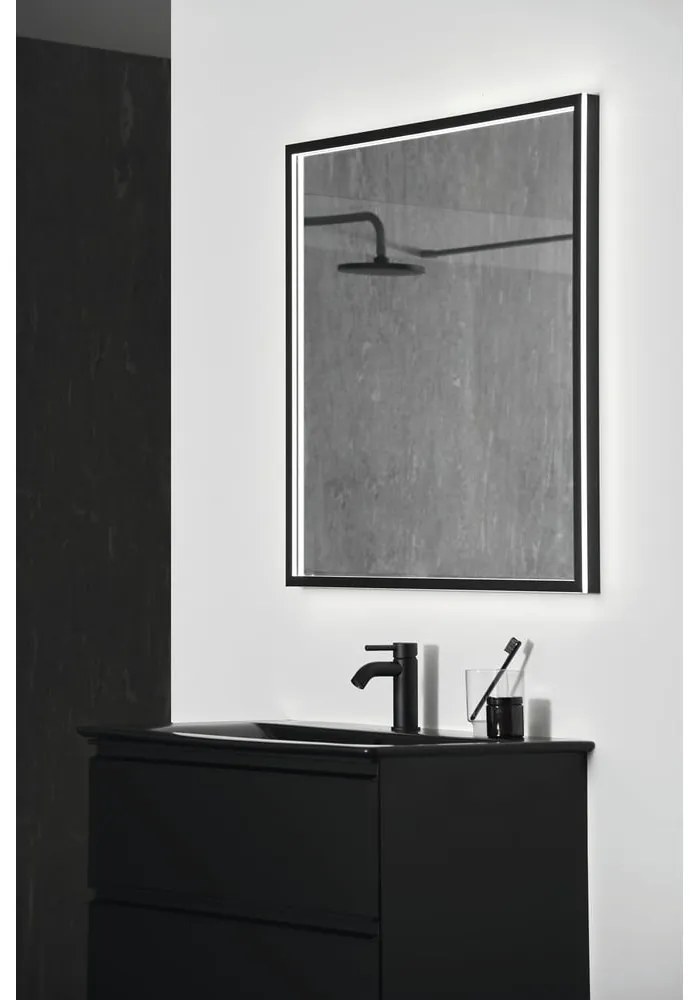 Matne čierne keramické umývadlo 84x46 cm Silk Black – Ideal Standard