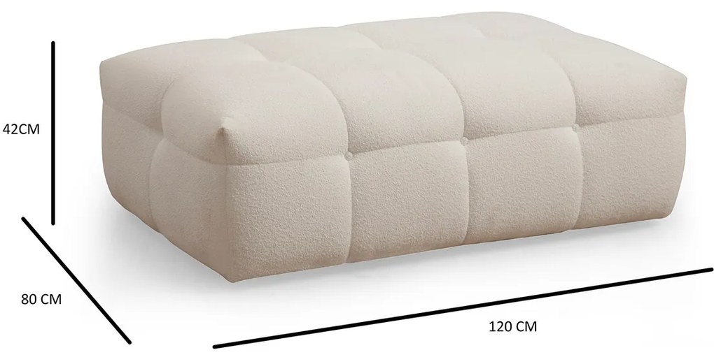 Osmanská stolička Cady Ottoman Beige